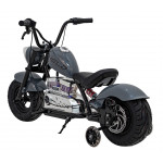 Elektrická motorka Chopper Warrior - sivá